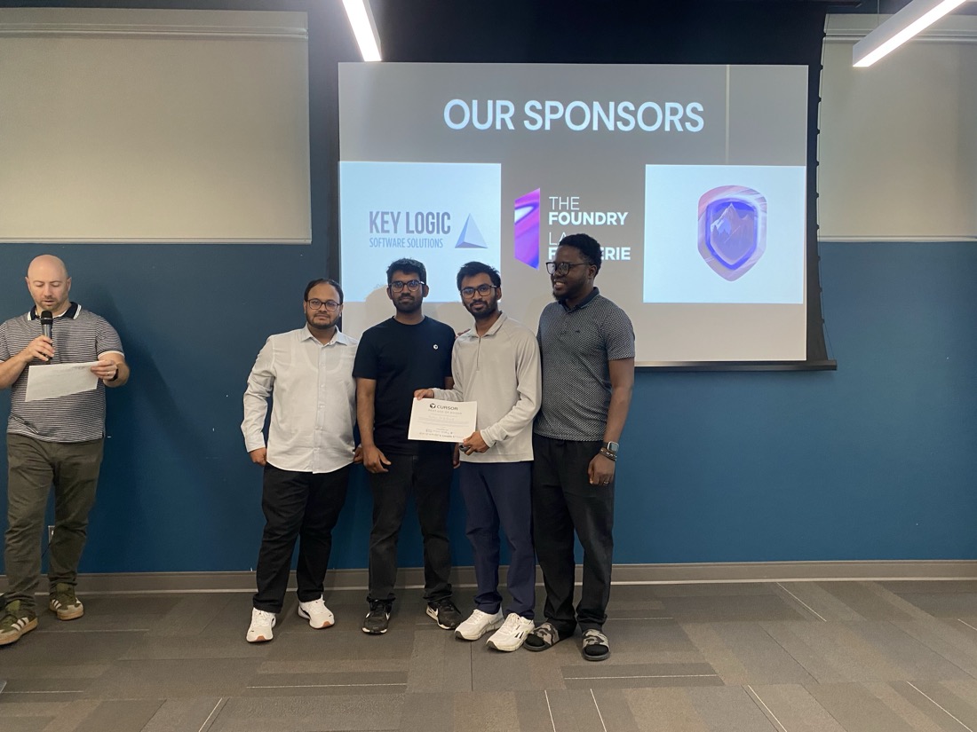 Team NorthMind receiving the Best Use of NVIDIA award