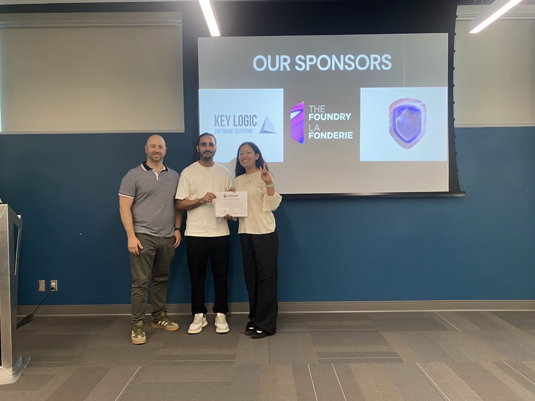 Team Light receiving the 1st place award for Northroad AI